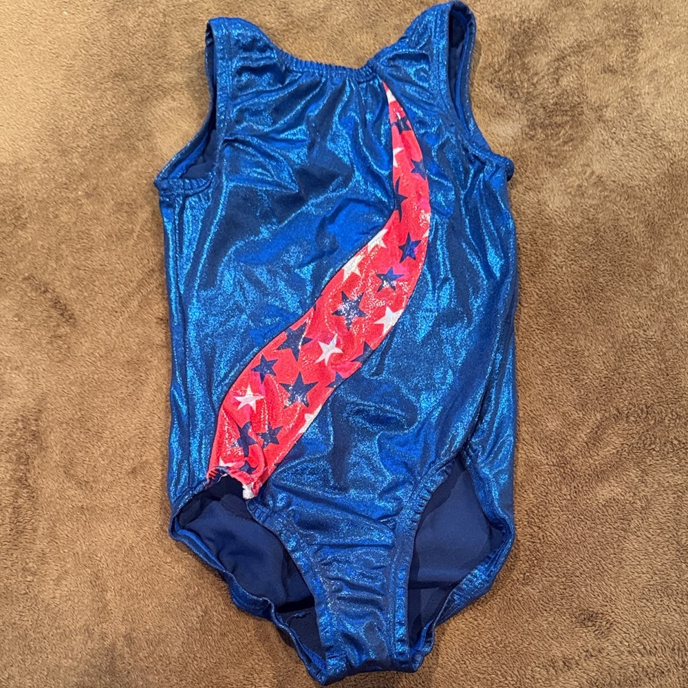 Blue and Red Kids Dance Costume CL Garland made in the USA